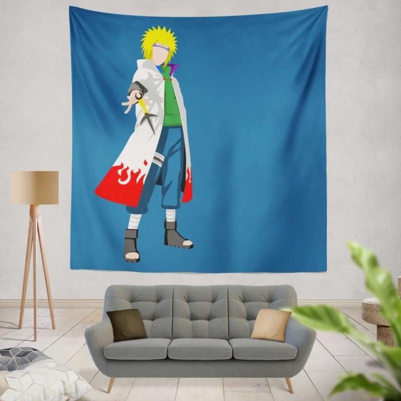 Young Minato Namikaze A Naruto Tale Anime Wall Tapestry