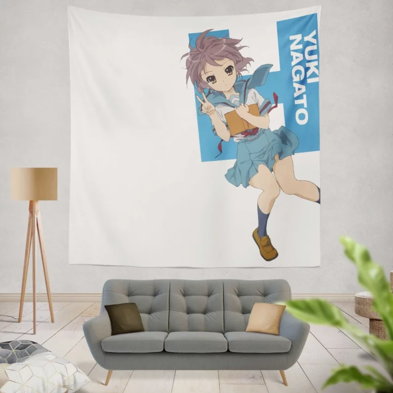 Yuki Astral Observer in Haruhi Suzumiya Anime Wall Tapestry