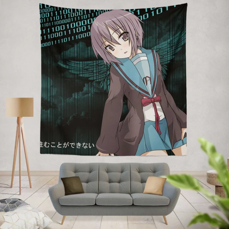 Yuki Nagato Chronicles of Time Anime Wall Tapestry