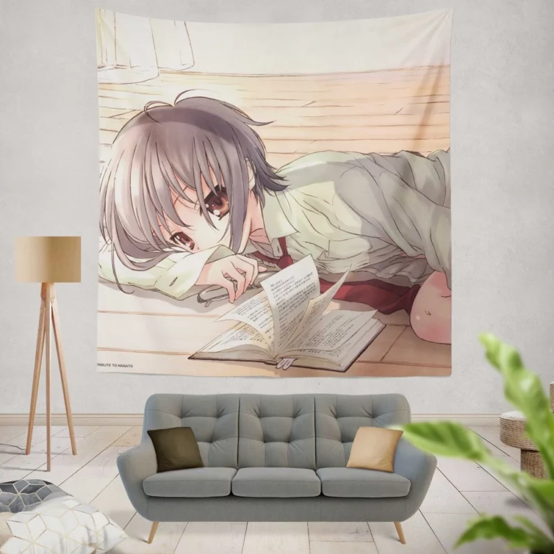 Yuki Nagato Cosmic Observer Anime Wall Tapestry