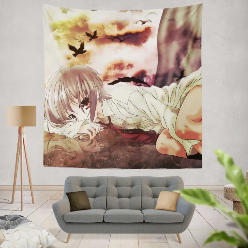 Yuki Nagato Enigma in Haruhi Suzumiya Anime Wall Tapestry