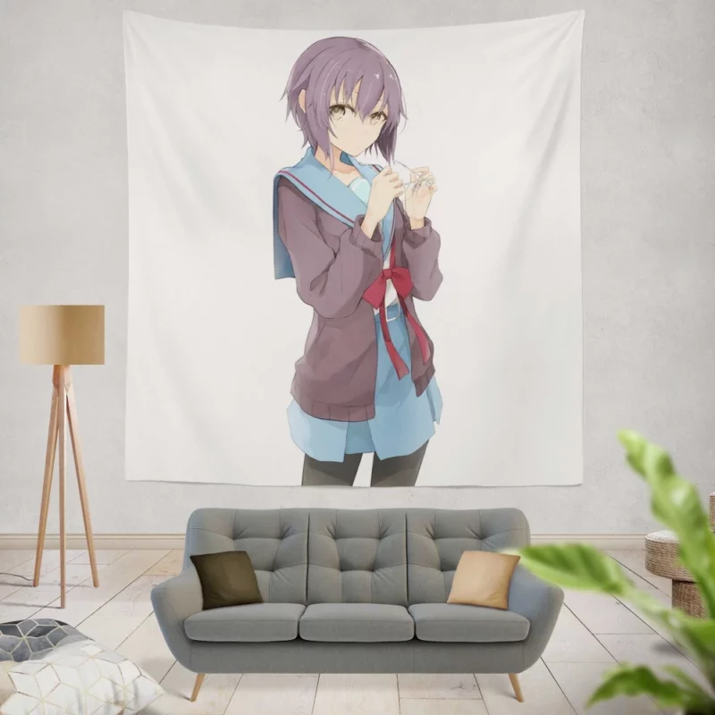 Yuki Nagato Enigma within Haruhi Suzumiya Anime Wall Tapestry