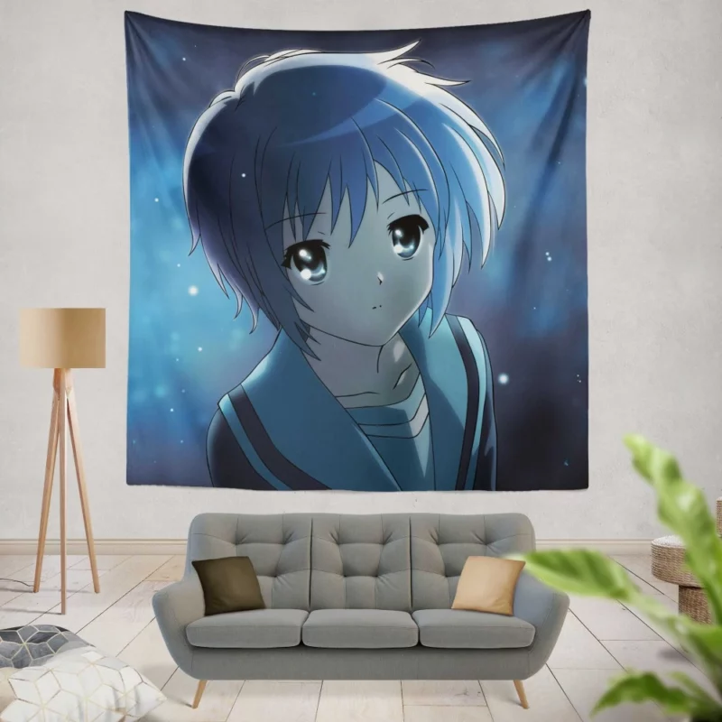 Yuki Nagato Silent Observer Anime Wall Tapestry