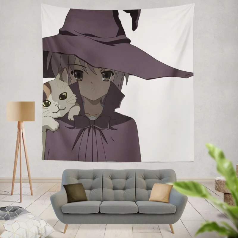 Yuki Nagato and Shamisen Musical Bond Anime Wall Tapestry