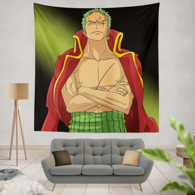 Zoro Journey Pirate Chronicle Anime Wall Tapestry