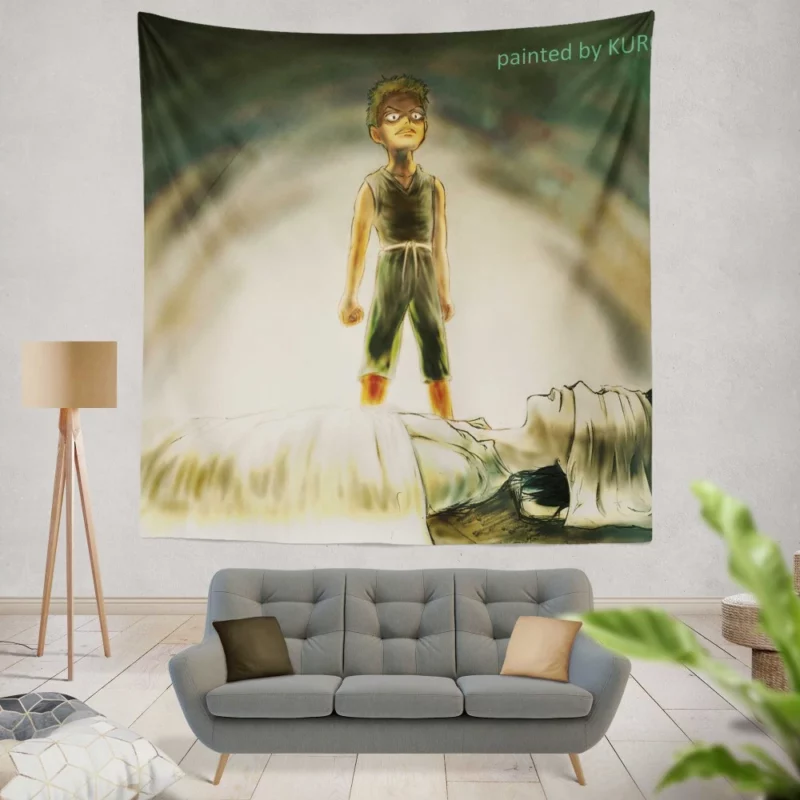 Zoro Promise Swordmaster Legacy Anime Wall Tapestry