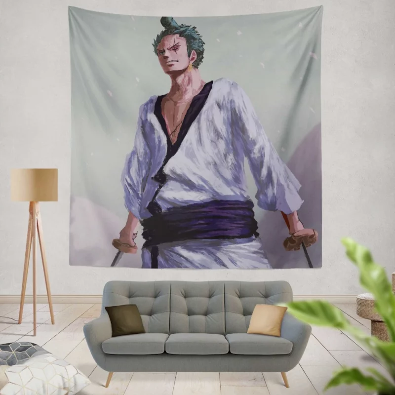 Zoro Quest Pirate Legacy Anime Wall Tapestry